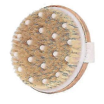 Escovas de corpo seco de bambu para escova de chuveiro Escovação úmida e seca e escova seca para celulite e linfática