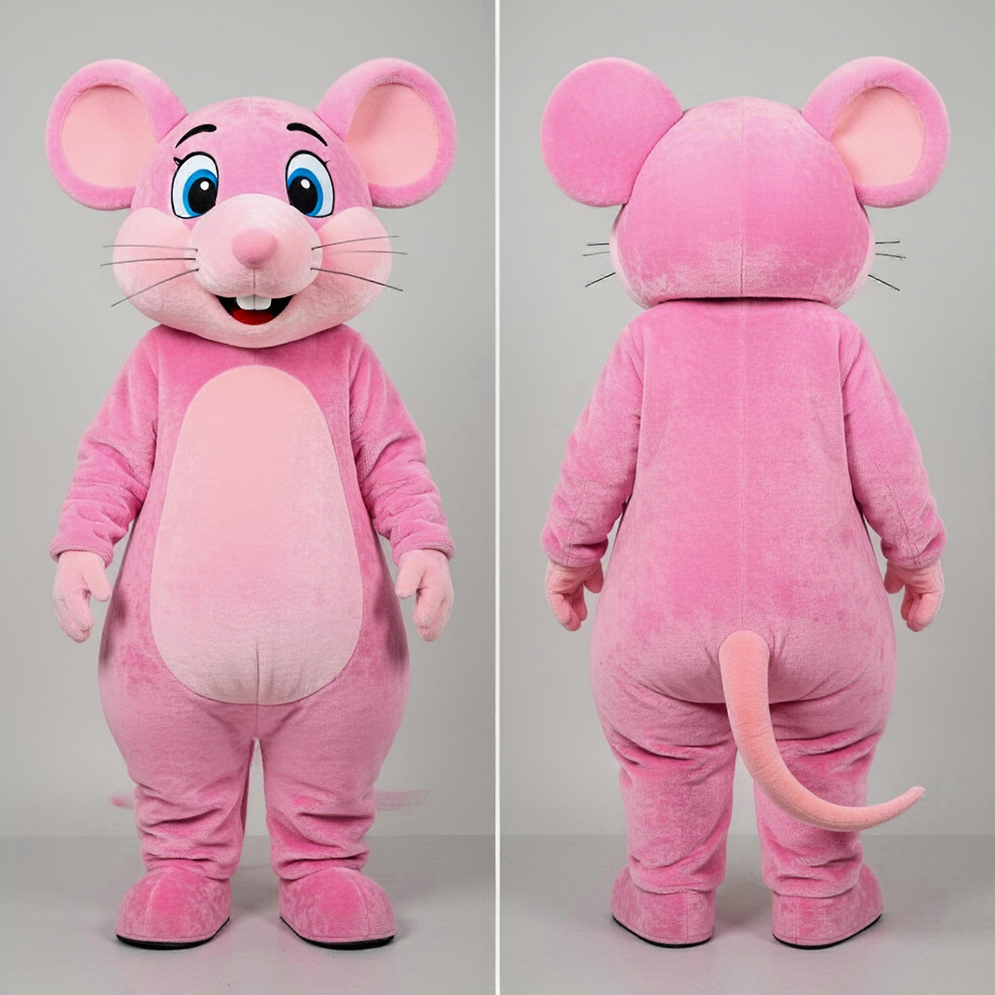 MASTICOT Pink Plush Rat Mascot