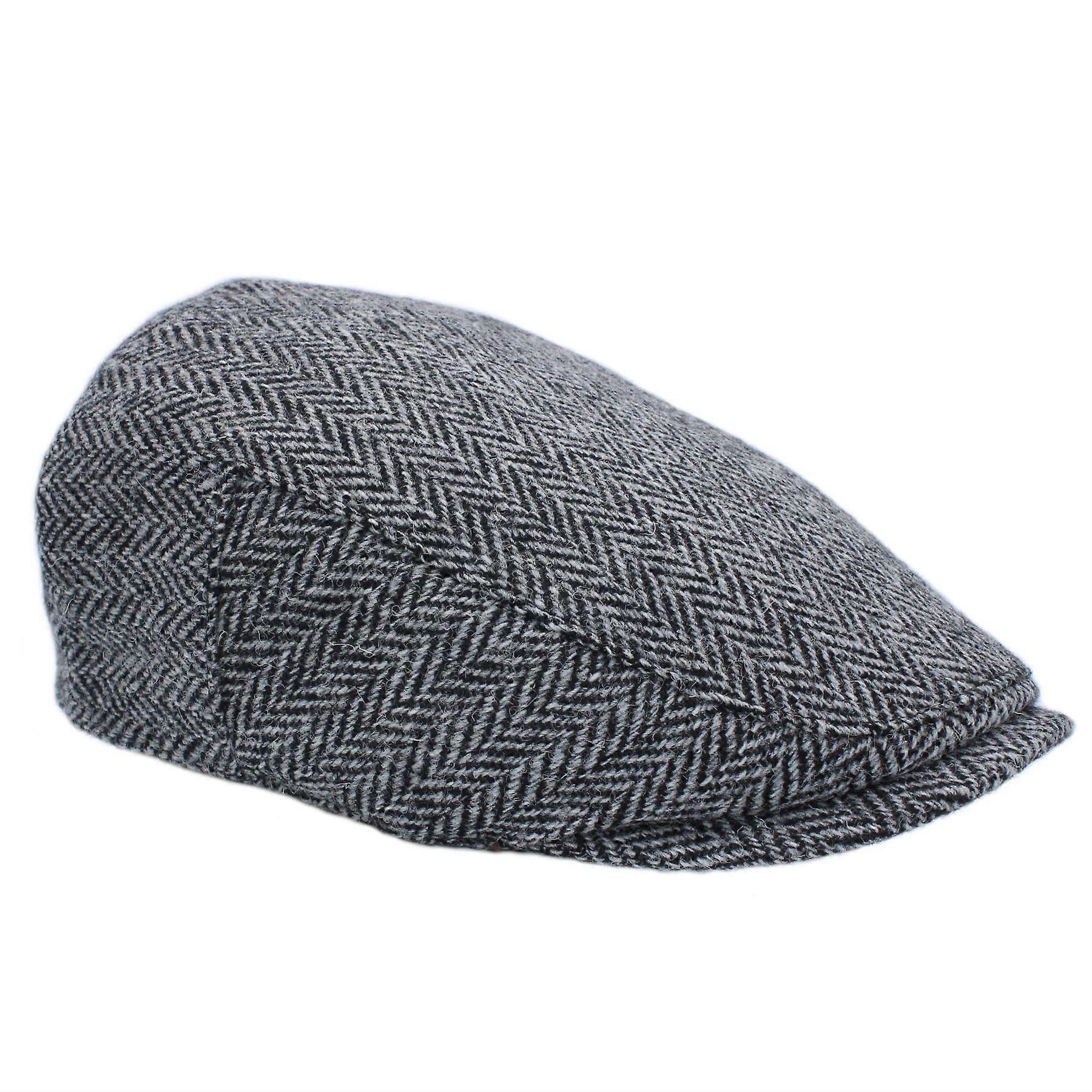 Highland Harris Tweed Flat Cap ZH014 Birch