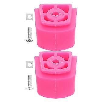 Universal Roller Skate Brake Stopper for Kids Inline Skates 6Pcs Pink