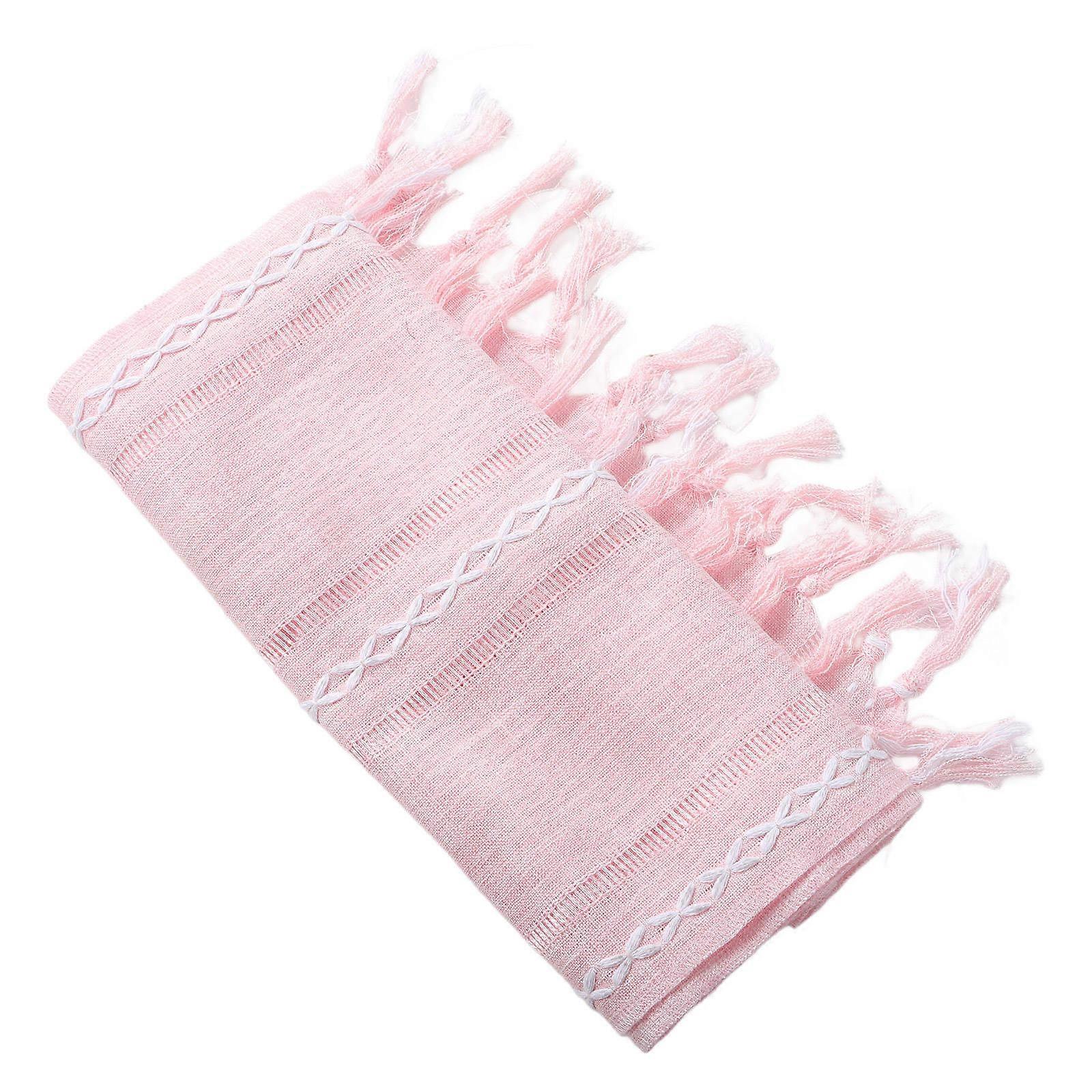 Rustic Boho Table Runner for Dining Room Decor 2Pcs Pink Polyester Material
