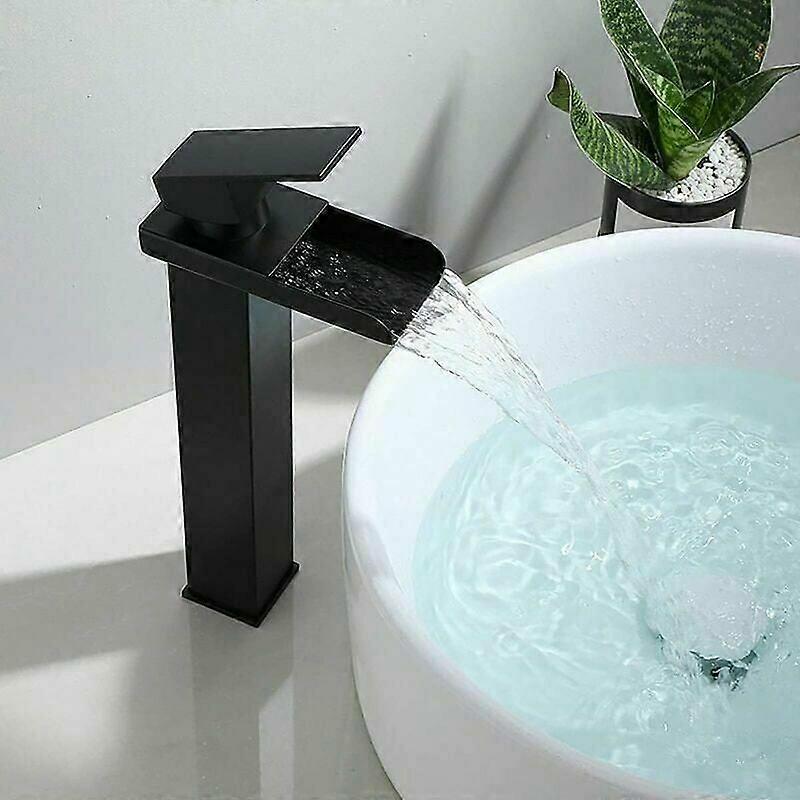 Elegant Solid Brass Matte Black Sink Faucet