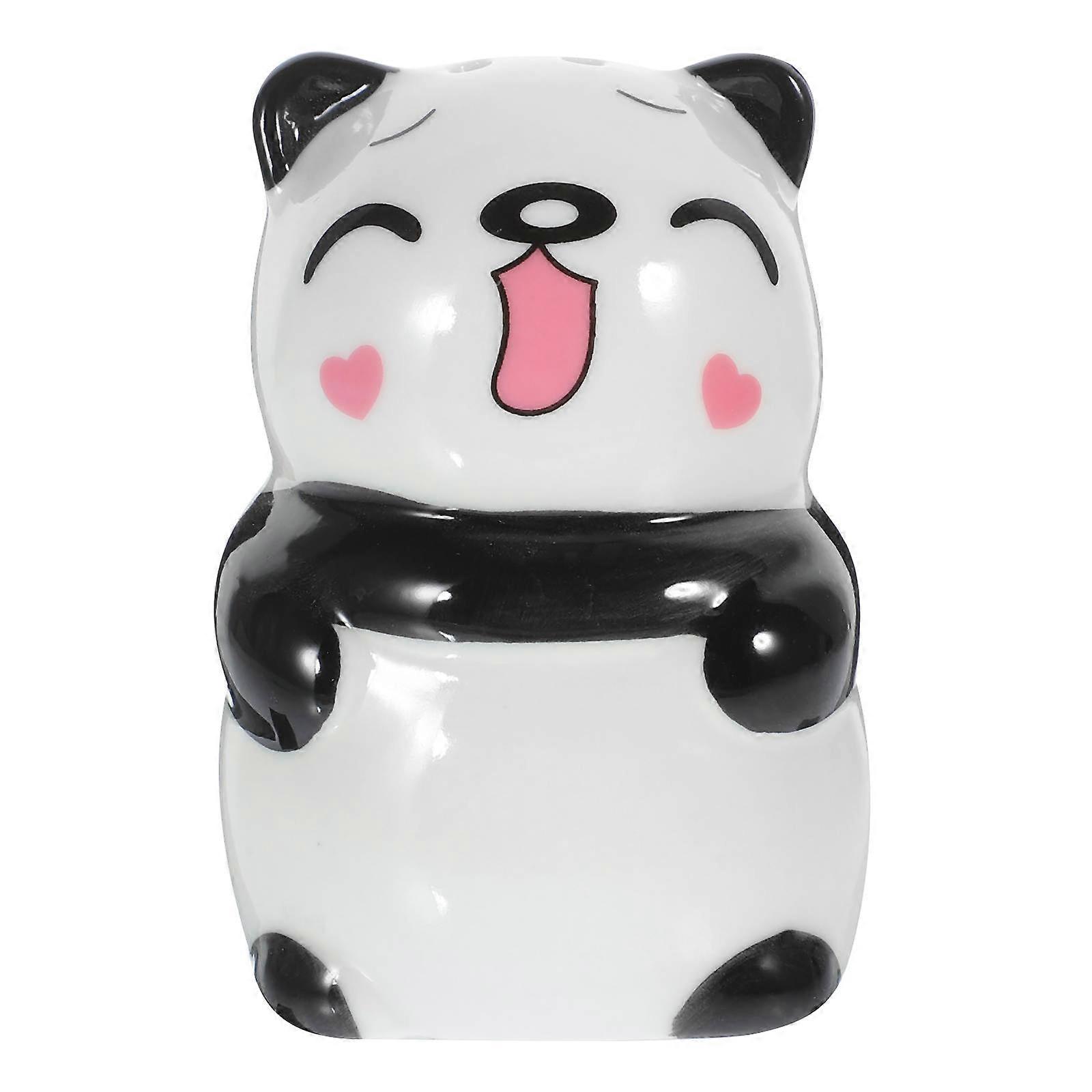 Ceramic Panda Molding Pepper Shaker for Kitchen Use