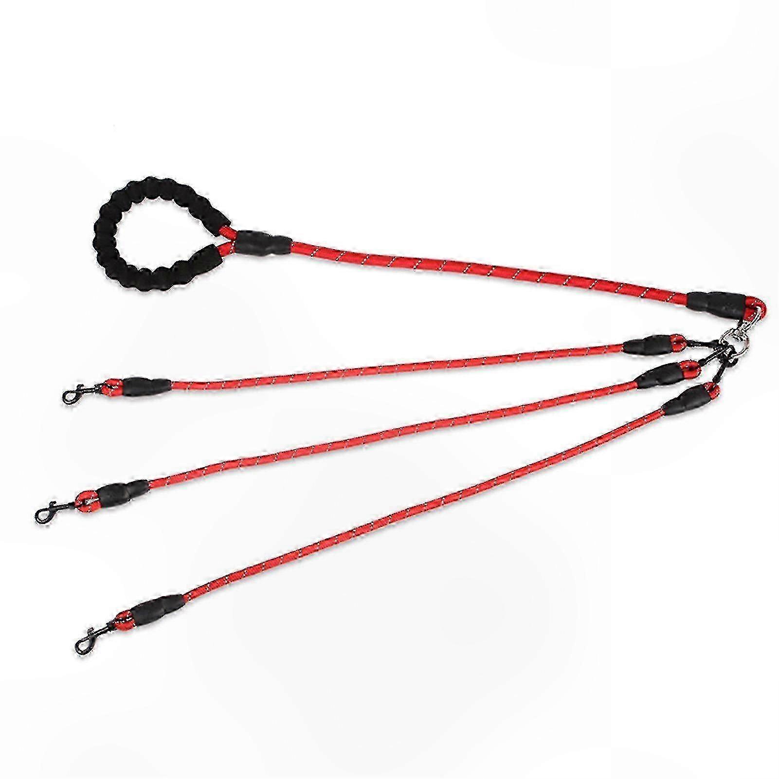 Tangle-Free Multi-Dog Woven Leash with Comcompatible witht Grip Handle