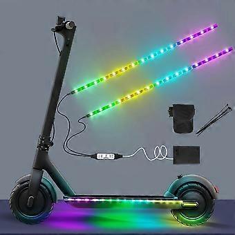 Zestaw 2 pasków świetlnych LED do jazdy nocnej na hulajnodze, rowerze, deskorolce