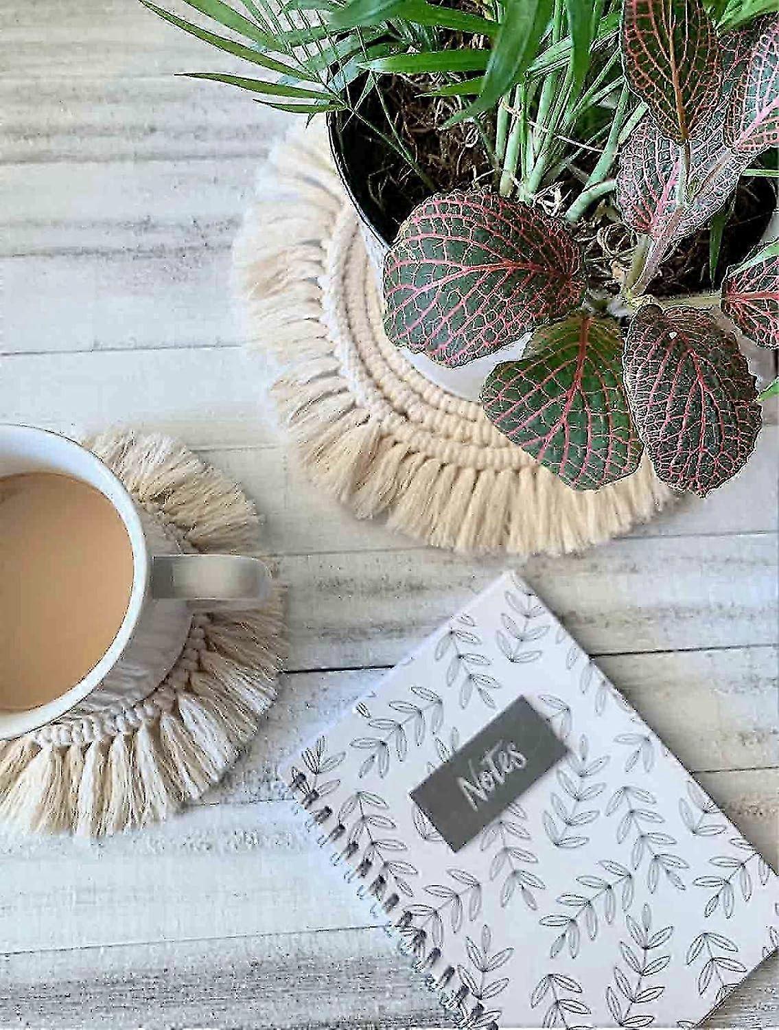 Absorbent Braided Cotton Coasters