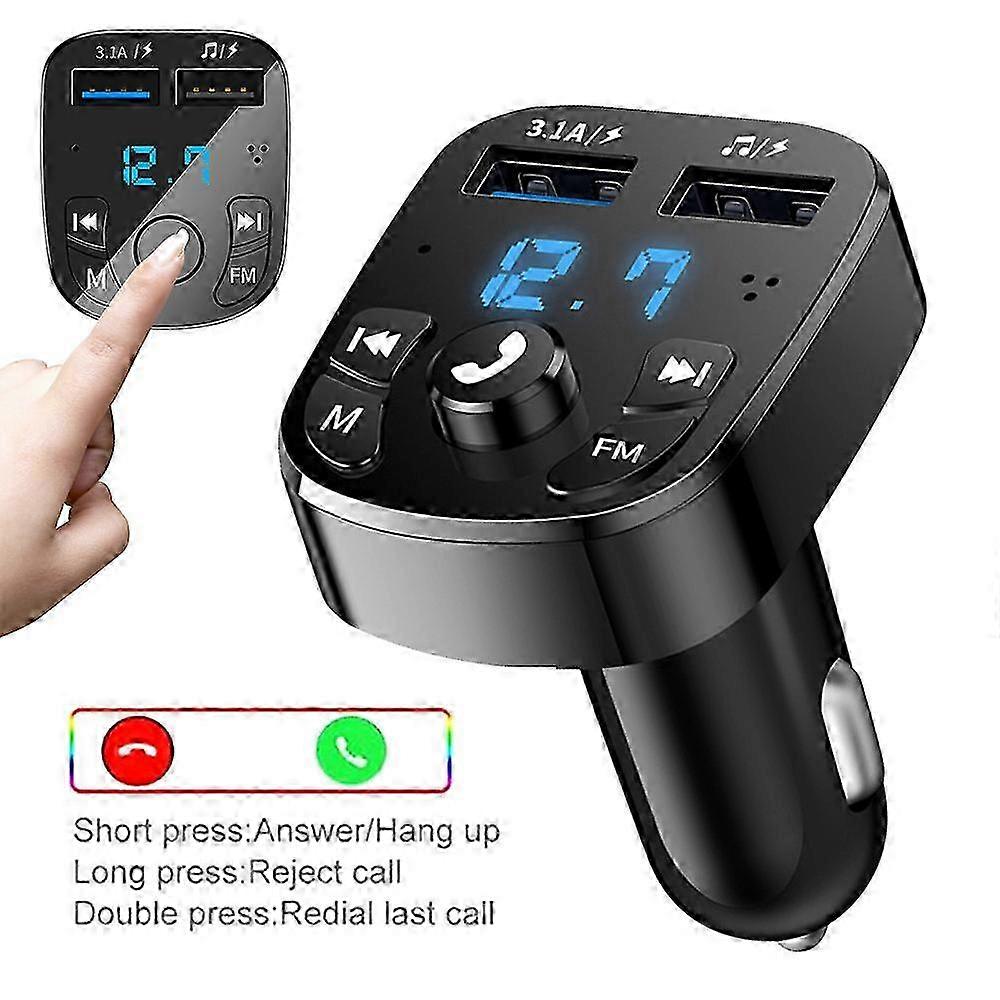 Bluetooth 5.0 FM Transmitter Dual USB