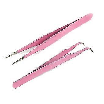 Straight & Curved Eyelash Tweezers