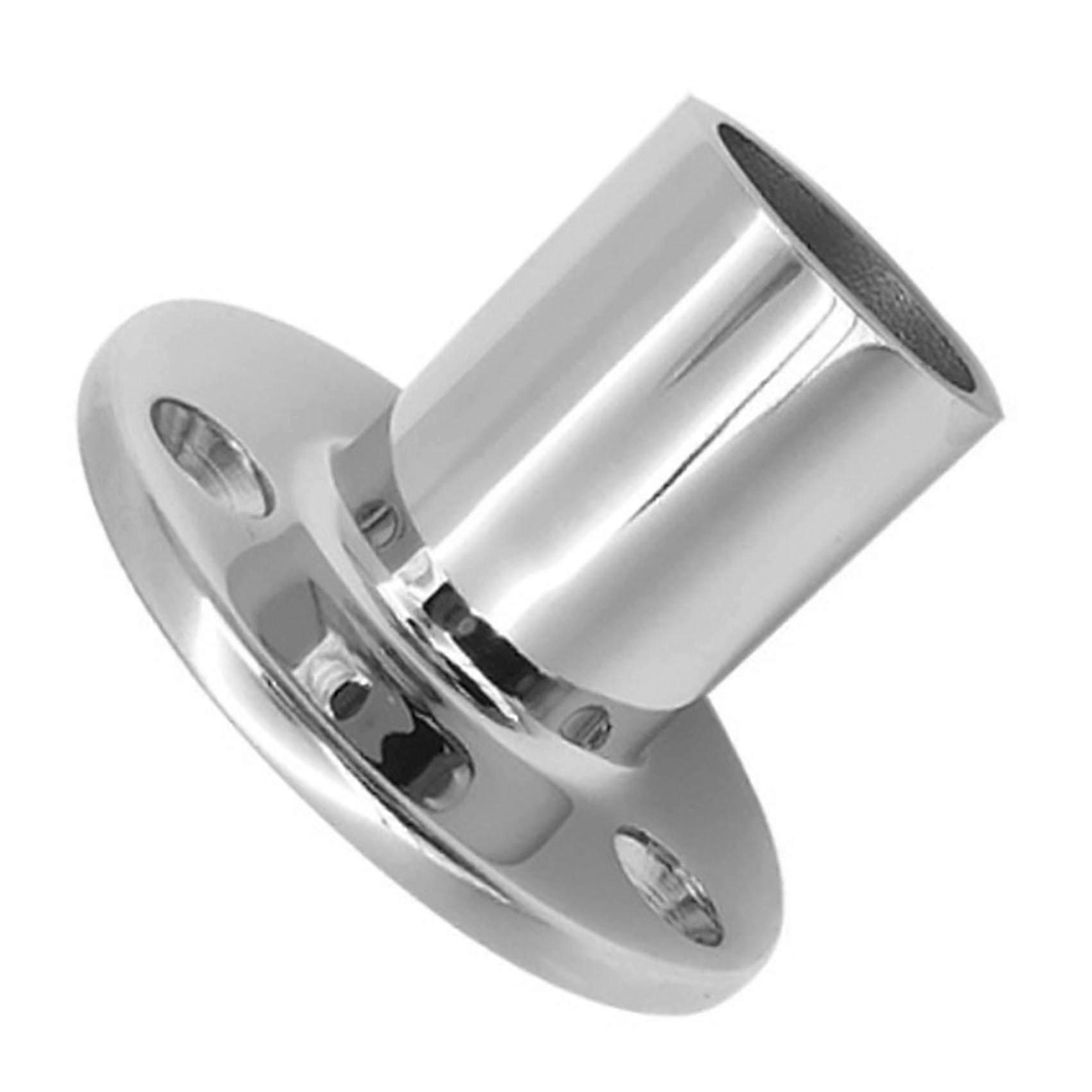 316 SS Round Deck Rail Base 90°