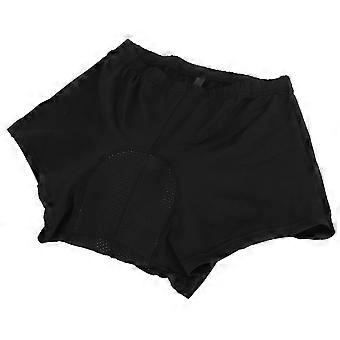 Biancheria intima da ciclismo per uomo donna 3D Silicone imbottito traspirante Quick Dry Mountain Bike Shorts Liner per l'estate su strada nero XL