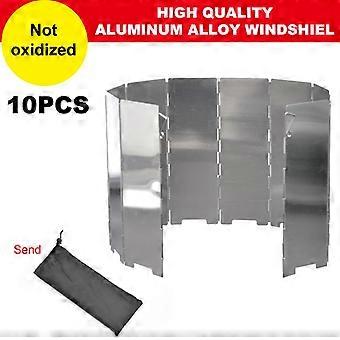 1 Stück ultraleichter, faltbarer Windschutz aus Aluminiumlegierung für Gaskocher, geeignet für Outdoor-Aktivitäten wie Rucksackreisen, Camping und Wandern