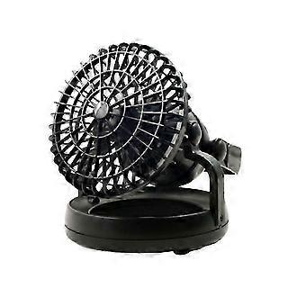 Creative LED tent ceiling fan 2-in-1 with 18 LEDs. Multifunctional. compatible with indoor and outdoor use (Black. Battery not included)
