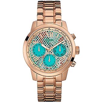 Guess watches ladies sport steel Japanese Quartz Analog Woman Watch with Stainless Steel Bracelet Gold-Plated W0330L12