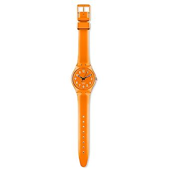Watch swatch fresh papaya narj. Unisex Analog Quartz Watch with GO105 Plastic Bracelet