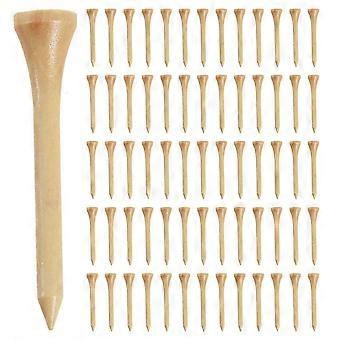500pcs Golf Ball Nails Tee Wood T Ball Seat Ball Pin Nail Kick Ball with Wooden Ball Nail Round Round Ball Nail 54mm-SFYGV