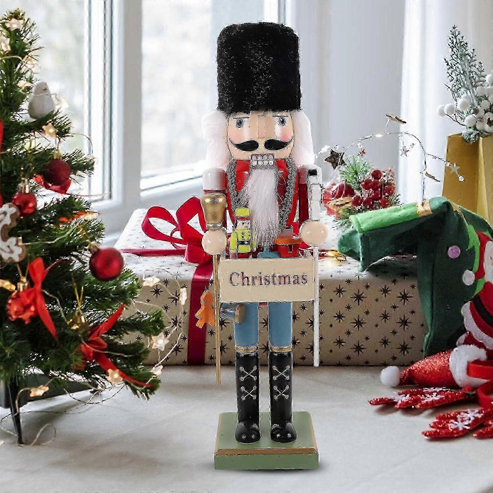 Christmas Nutcracker Figure compatible with Decoration 3Pcs Holiday Nutcracker Ornament Set