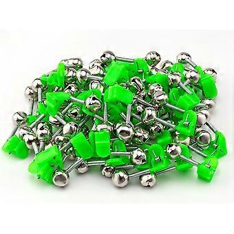 46 Pcs Fishing Rod Alarm Bells, Dual Alert Fish Bite Indicator for Night Fishing