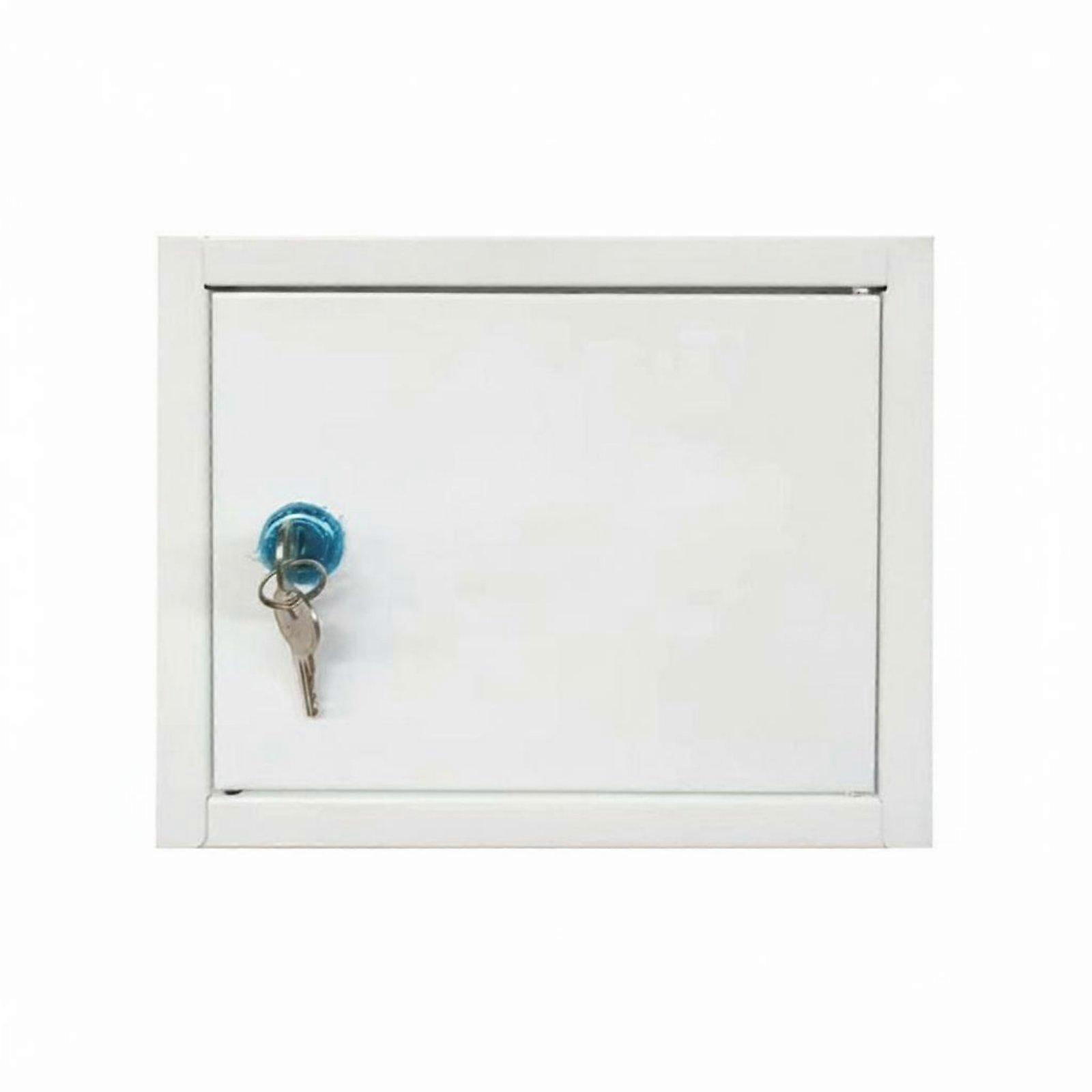 wall Mounted Milk Box Lockable Locked Milk Box White Locking Mailbox for