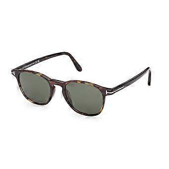 Tom Ford FT1302 HOLT-02 Polarized 52R Full Rim Dark Tortoise Men Oval Sunglasses UV3 Polarized Original