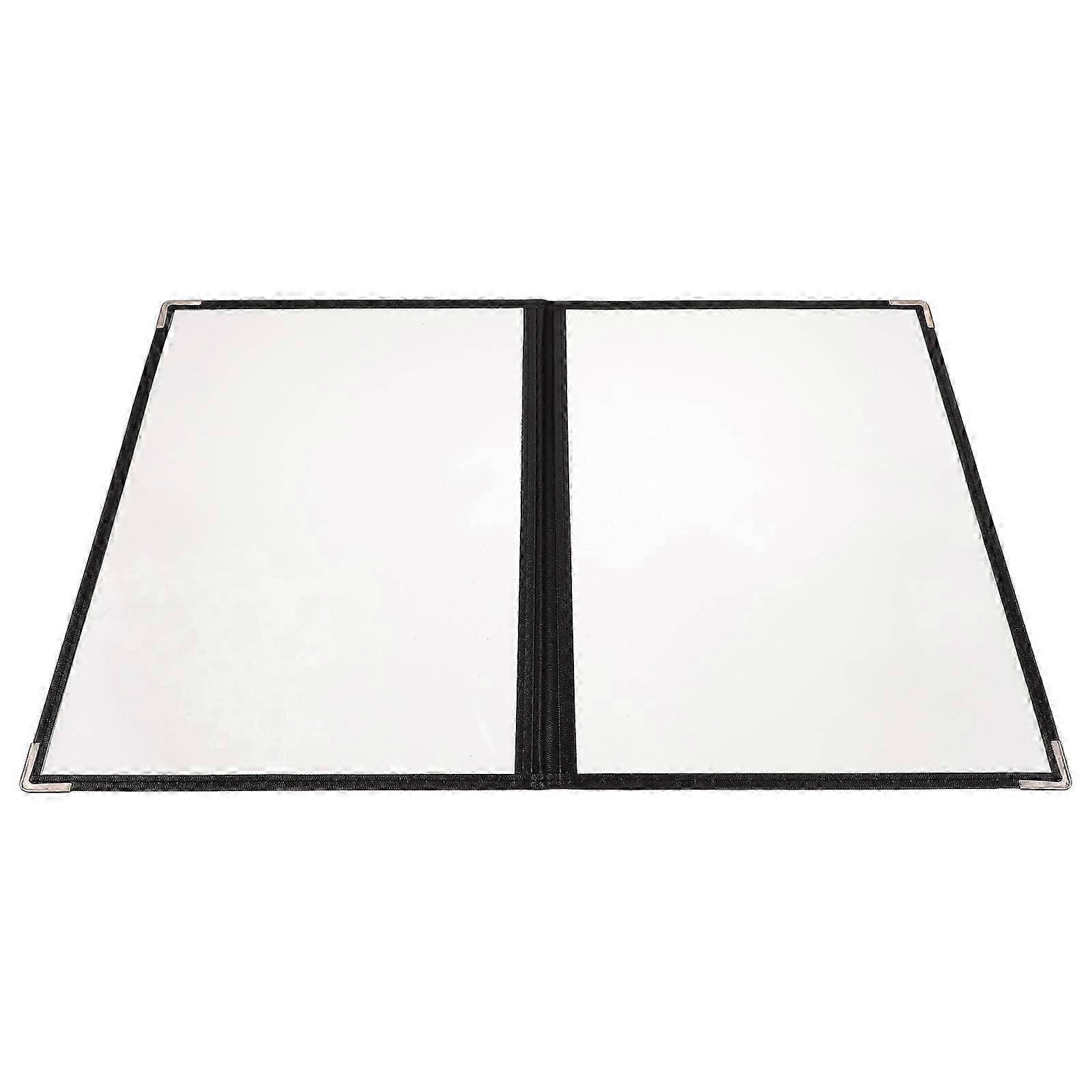 Transparent Menu Cover Binder compatible with Stable Kitchen Use 1Pcs PVC