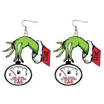 Natal O Grinch Dangle Brincos Funny Novidade Pingente Mulheres Menina Xams Presente