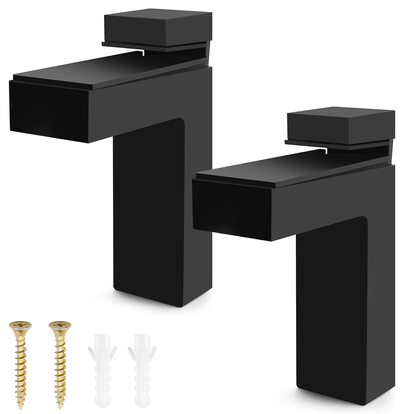 2 Pcs Adjustable Wood/Glass Shelf Bracket Wall Mount Heavy Duty Floating Brackets for 3-28mm Thick