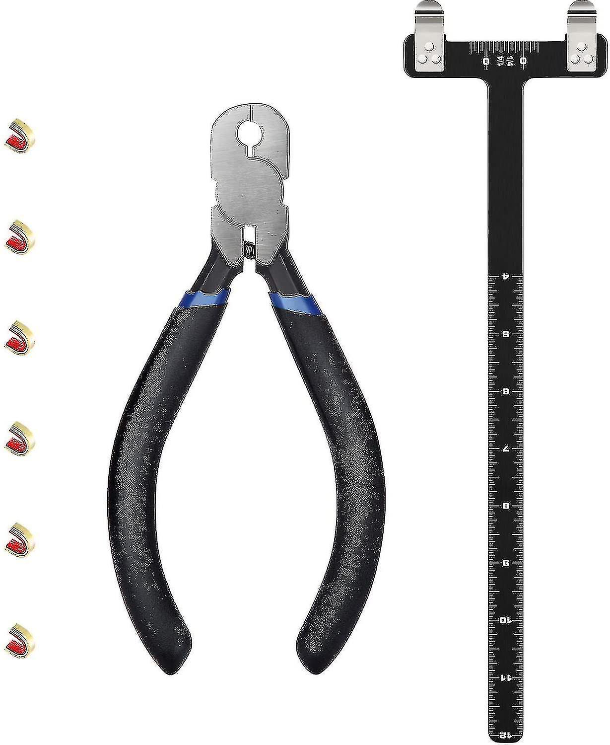 Bow String Nocking Points Pliers Strings Knock Set T Shape Bow Square Ruler Nocking Buckle