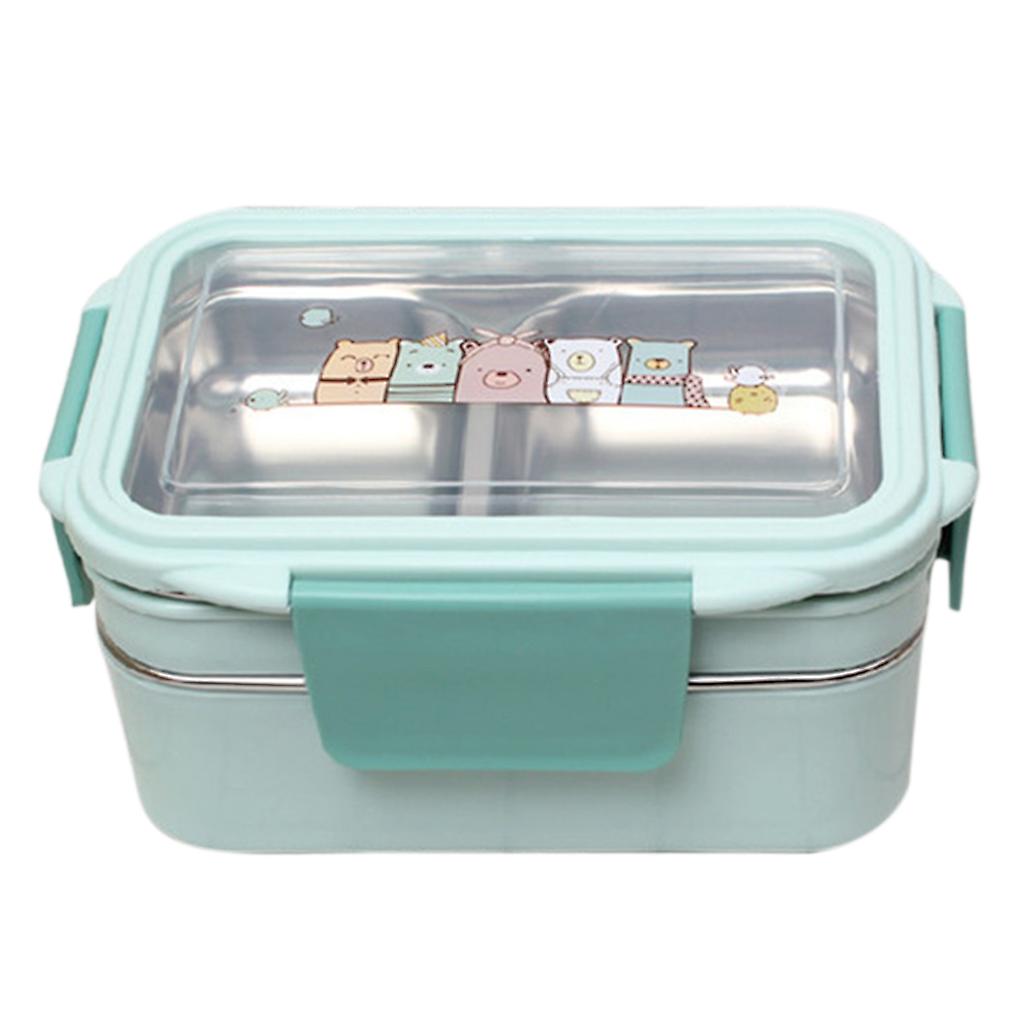 Stainless Steel Insulated Lunch Box Bento Box Single Layer or Double Layers Suitable for Students and Office Workers Leak Proof Rectangle Food Contain