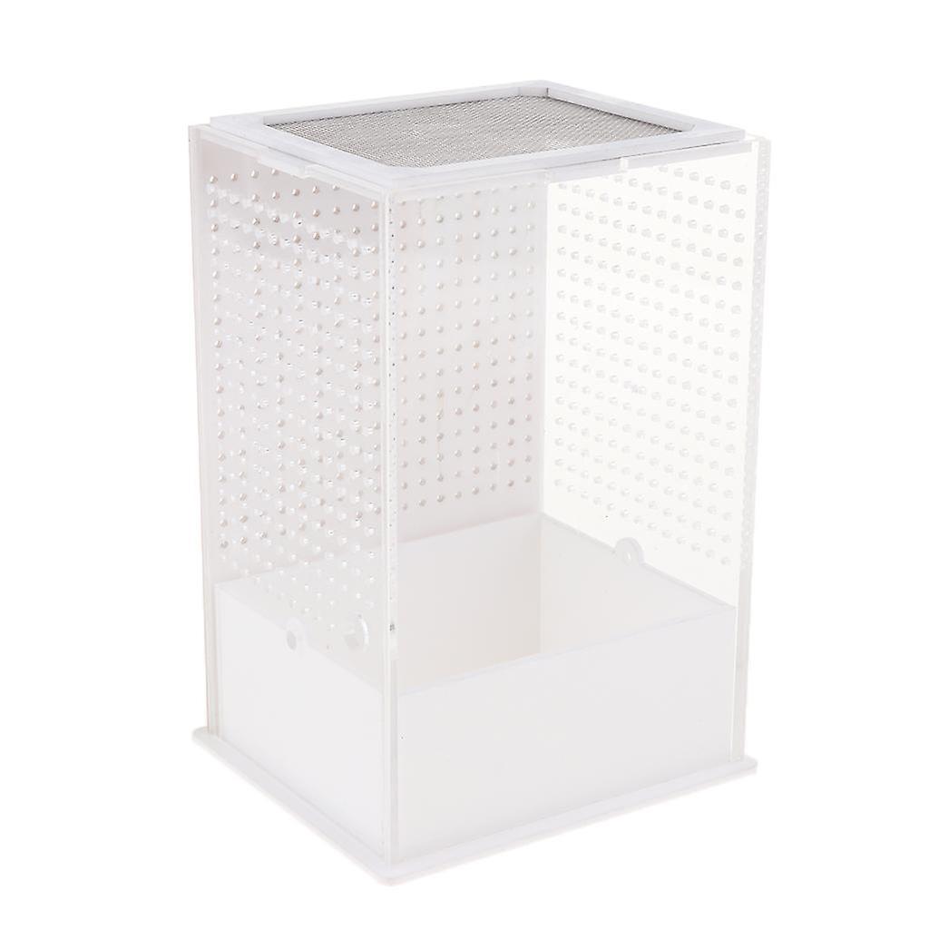 Reptile Feeding Box Transparent Cage Hatching Container for Lizard Frog 1