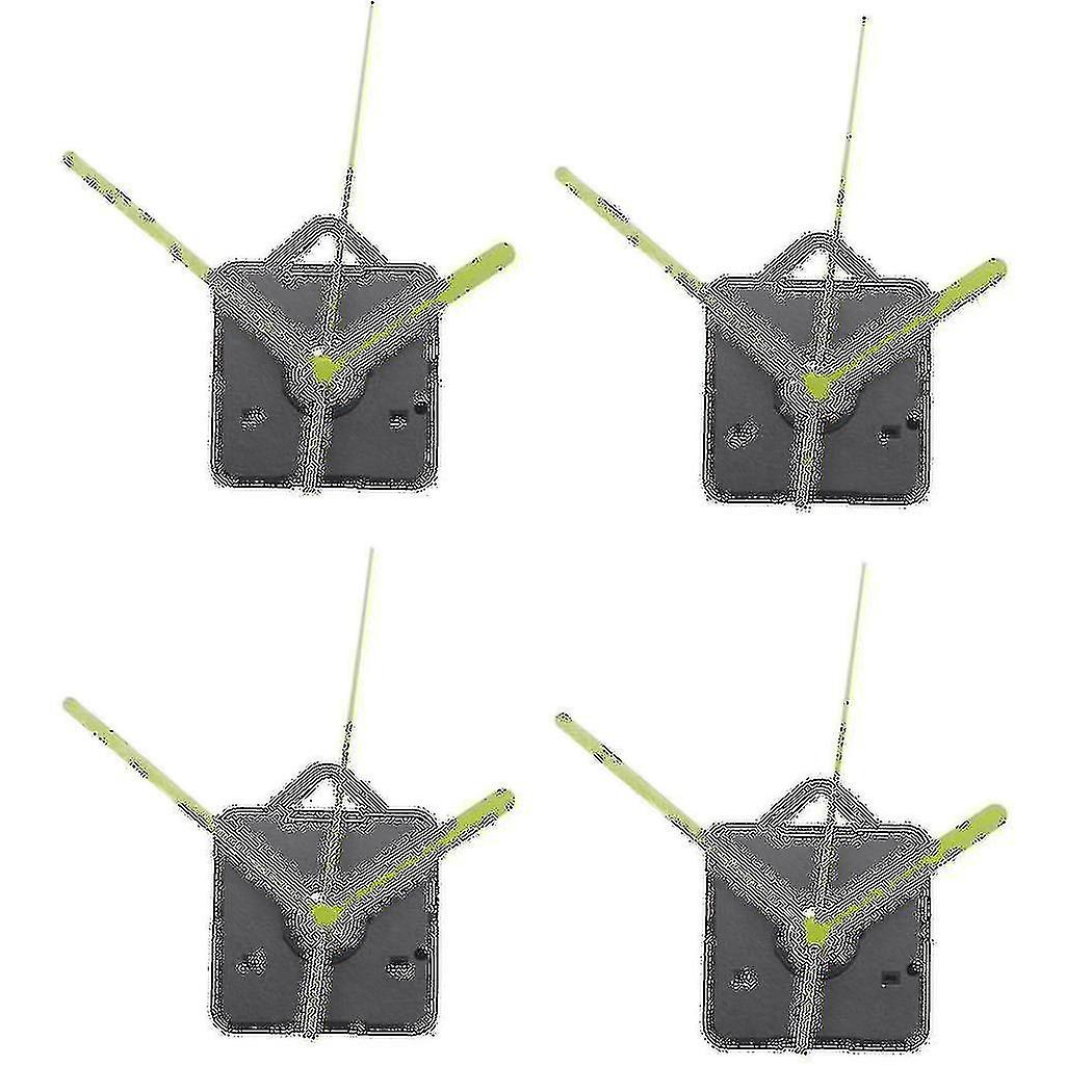 4x Quartz Movement Wall Clock Movement Mechanism Silent Mode Diy Repair Replace Parts Kit Home Deco