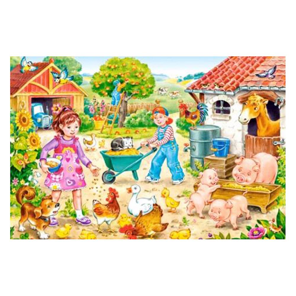 Castorland Jigsaw Puzzle Farm Develop Childs Skills Trains Concentration Ages 6+