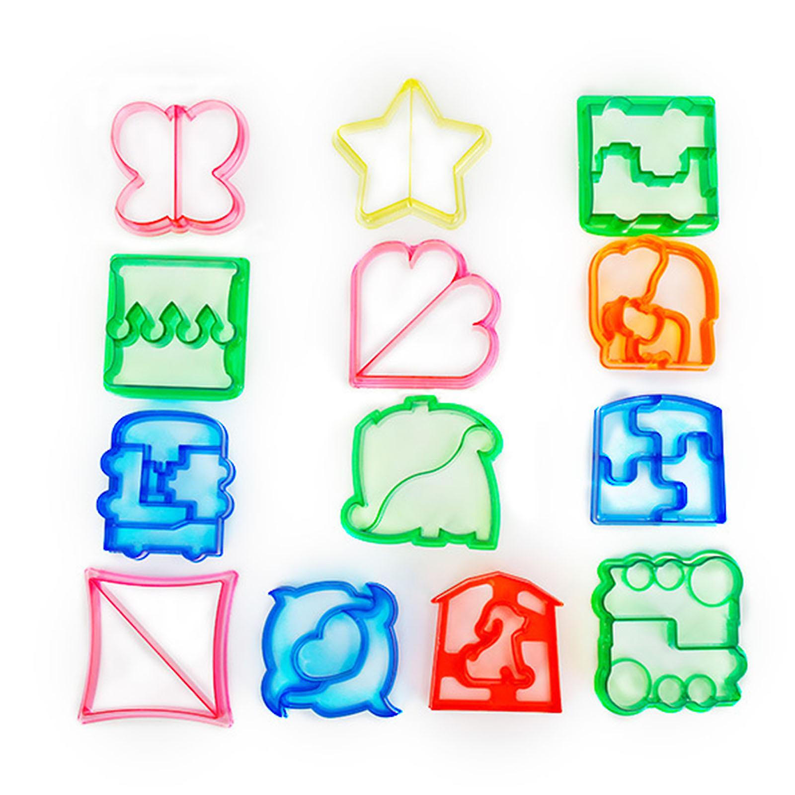 13pcs Kitchen Breakfast Sandwich Mold Bread Biscuit Embosser Cake Tool DIY