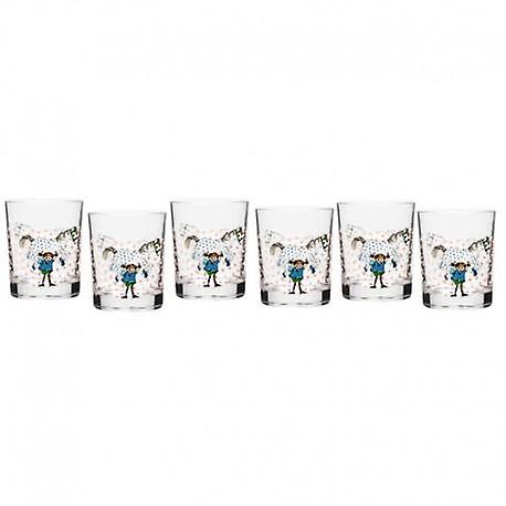 Paquet de 6 Pippi Longstocking Glass, Pippi et le cheval