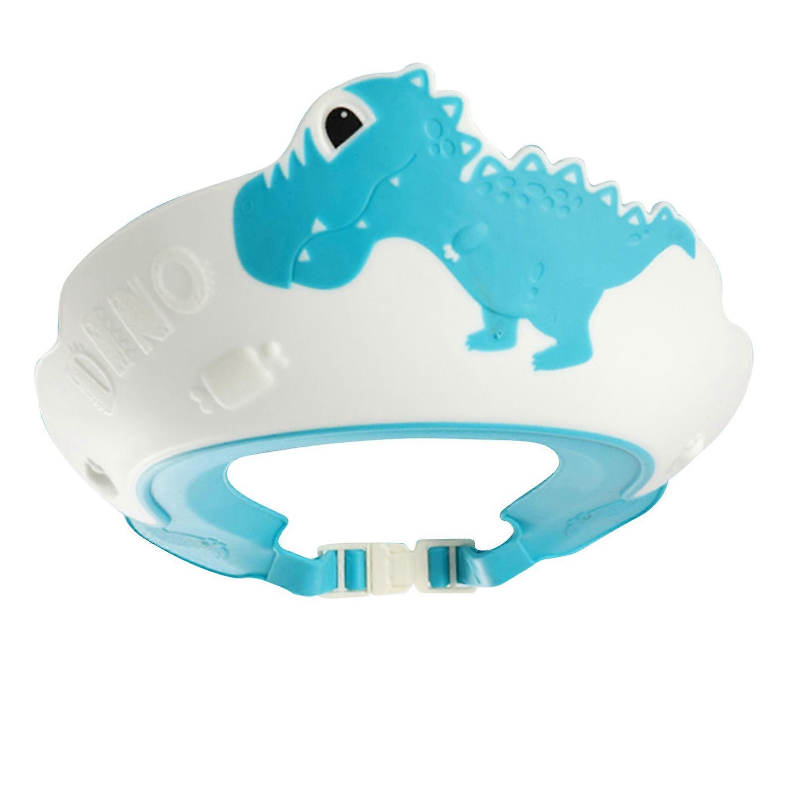 Children Shampoo Cap Cute Dinosaur Cartoon Shape Soft Efficient Drainage Portable Baby Bathing Hat
