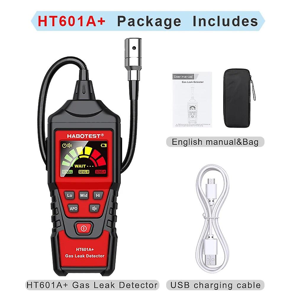 Habotest Ht601a Ht601b Gas Leak Detector 0-1000ppm Sound & Screen Alarm Combustible Flammable Natural Methane Gas Detector