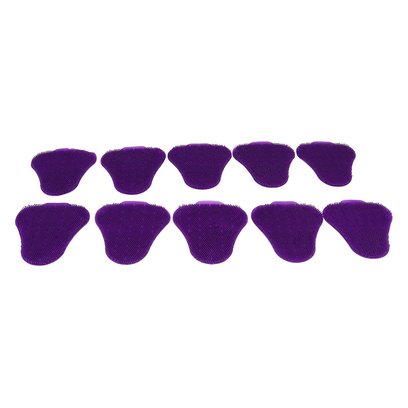 10pcs Urinal Screen Deodorizers Triangle Anti Splash Deodorizer Scented Urinal Screen Mat for Restroom Purple