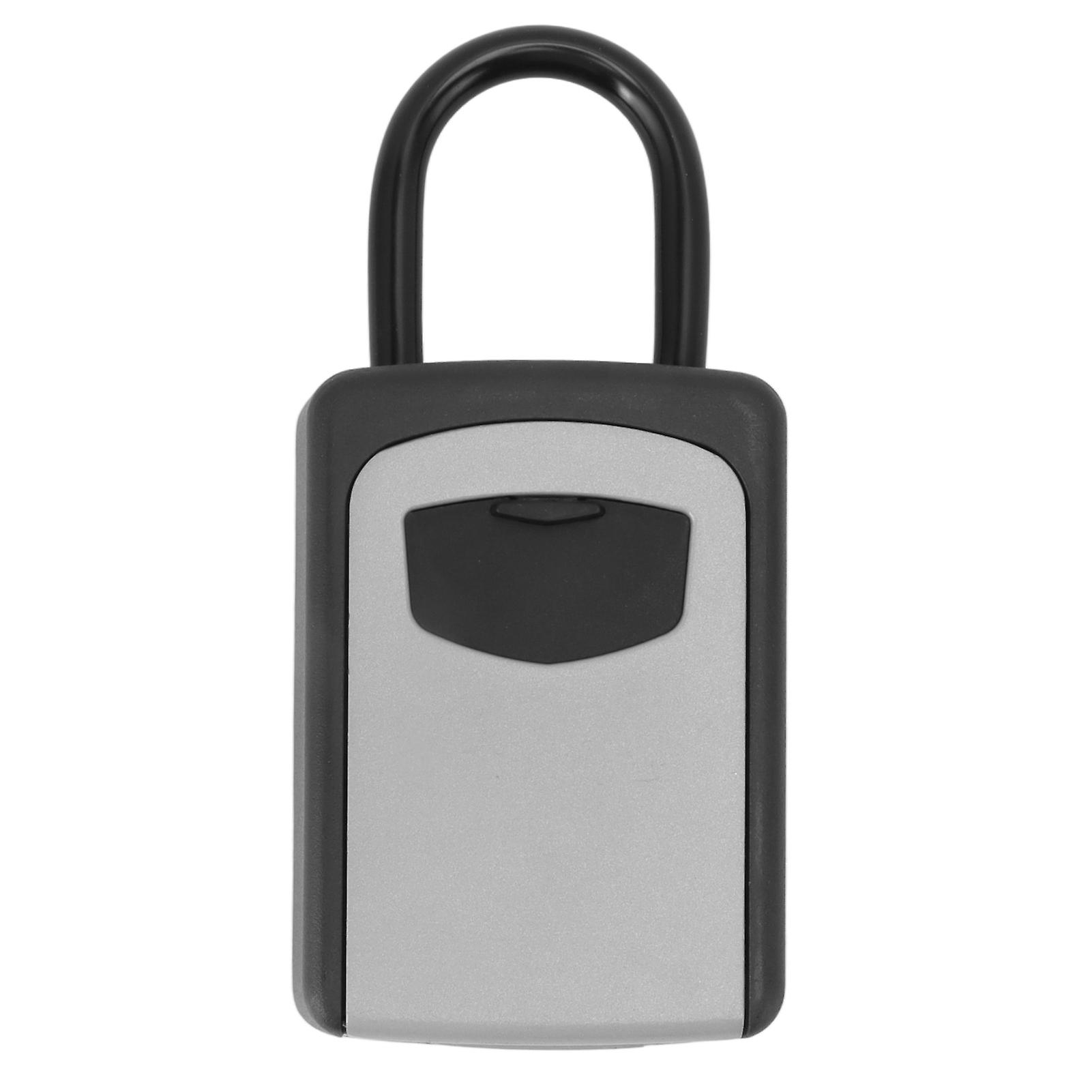 Key Lock Box Large Capacity Wall Mounted Resettable 4 Digit Key Storage Security Lockbox for House Keys