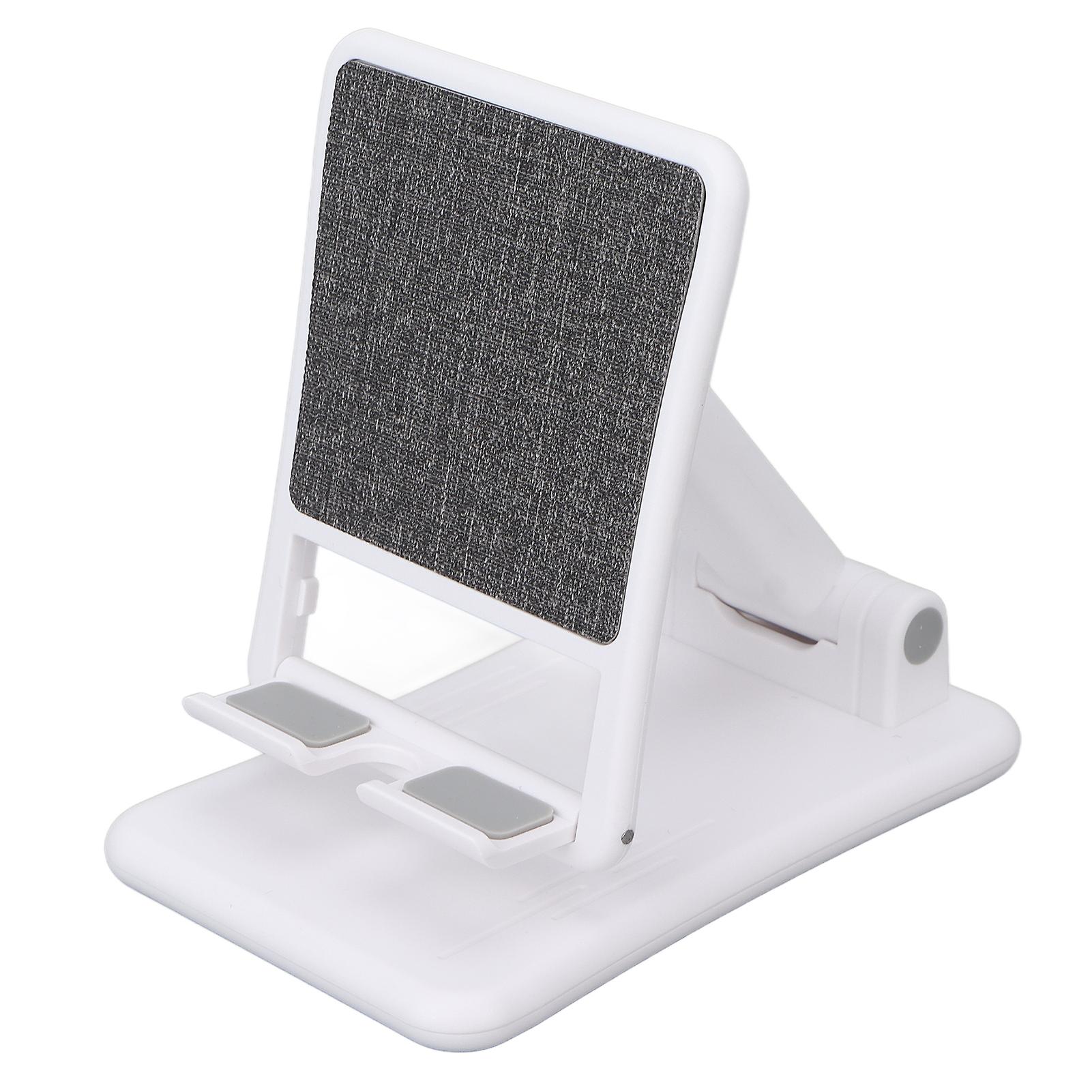 Portable Foldable Cell Phone Stand Height Angle Adjustable Phone Holder for Tablets White