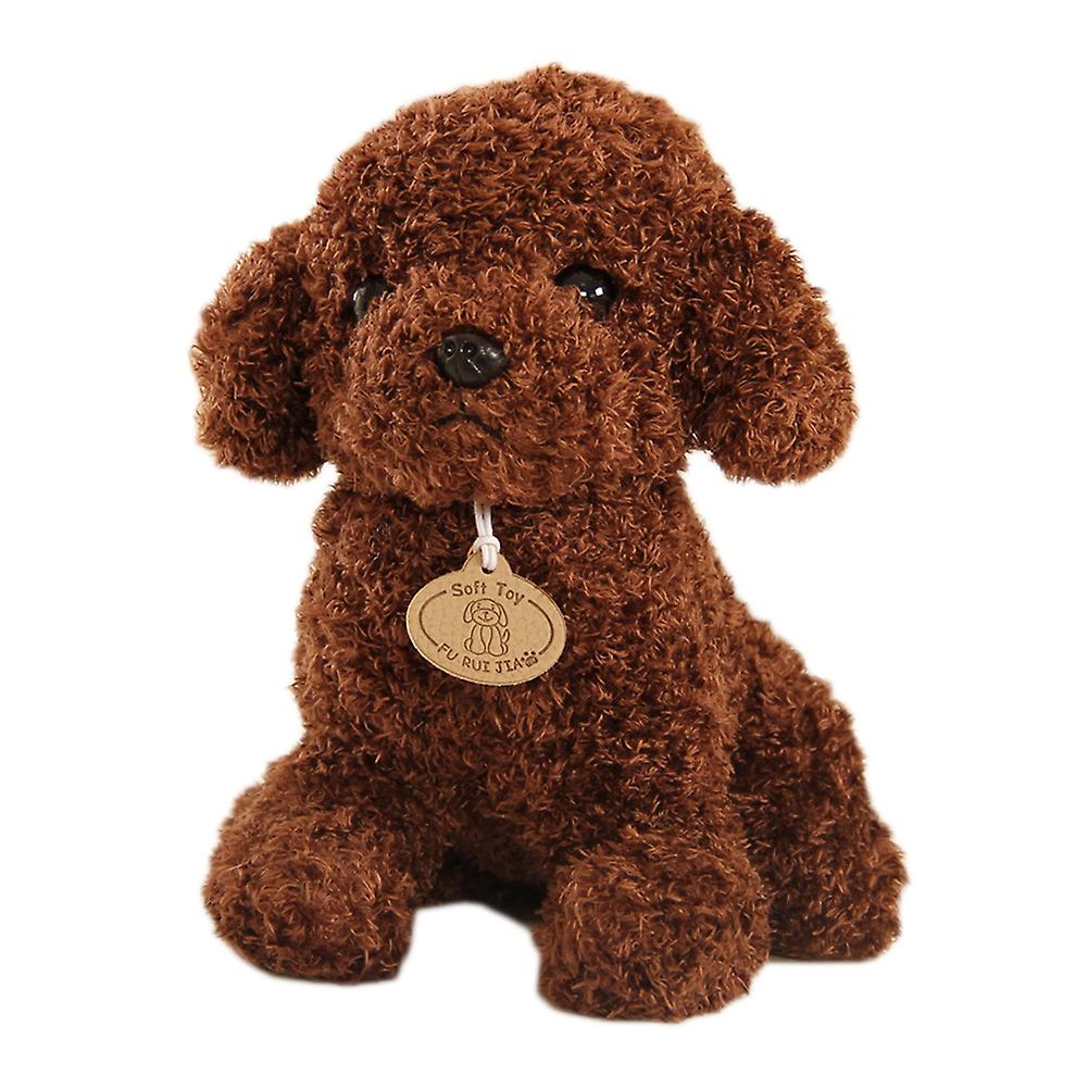 Cute Simulation Dog Plush Toy Stuffed Animal Puppy Doll Teddy Dog Doll for Kids and Annual Party Gift