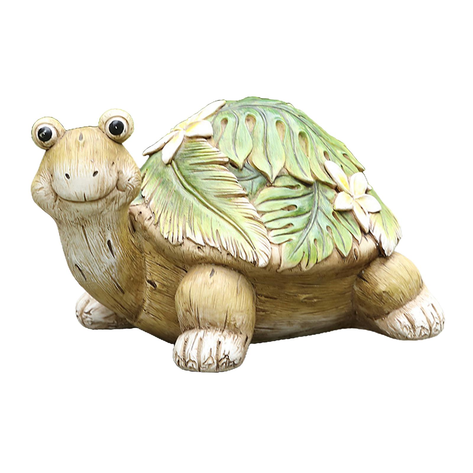 Mignon Jardin Tortue Statue Figurine Extérieur Figurine Décor Fée Jardin Tortue Imperméable