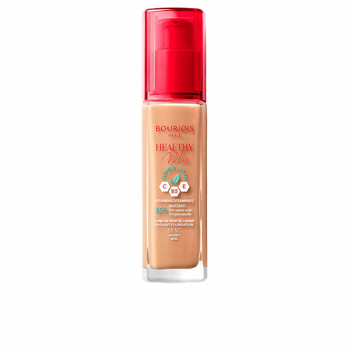 Liquid Make Up Base Bourjois Healthy Mix Nº 55.5 Nº 555-Honey 30 ml