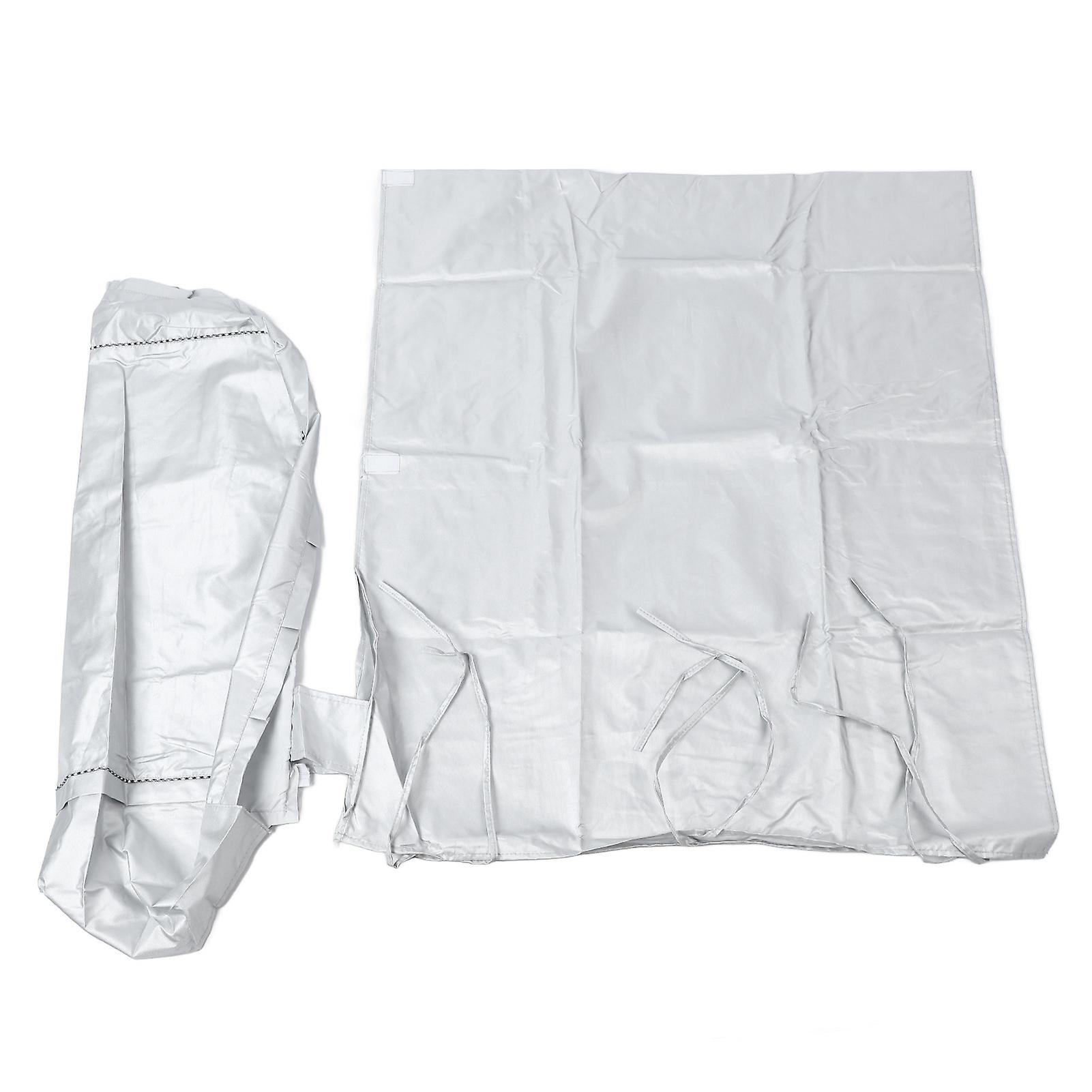 Silver Waterproof & Dustproof Washing Machine Cover for Kitchen or Laundry