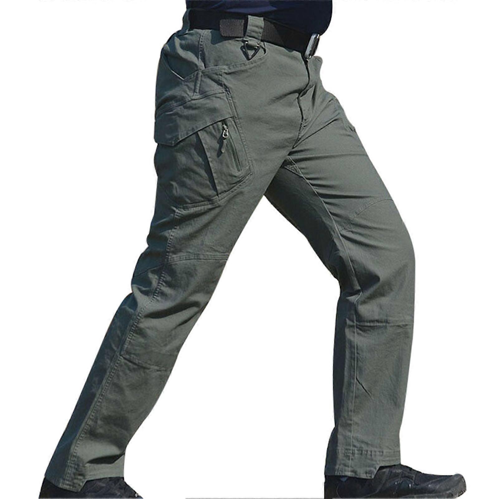 Men Work Cargo Long Pants with Pockets Loose Trousers