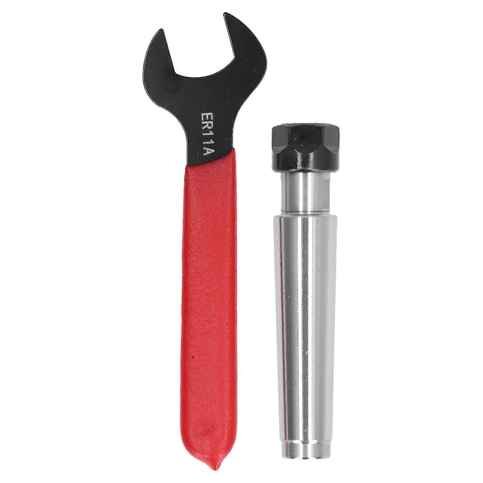 2Pcs/Set Taper Collet Chuck Holder High Carbon Steel CNC Milling Lathe Parts with Wrench