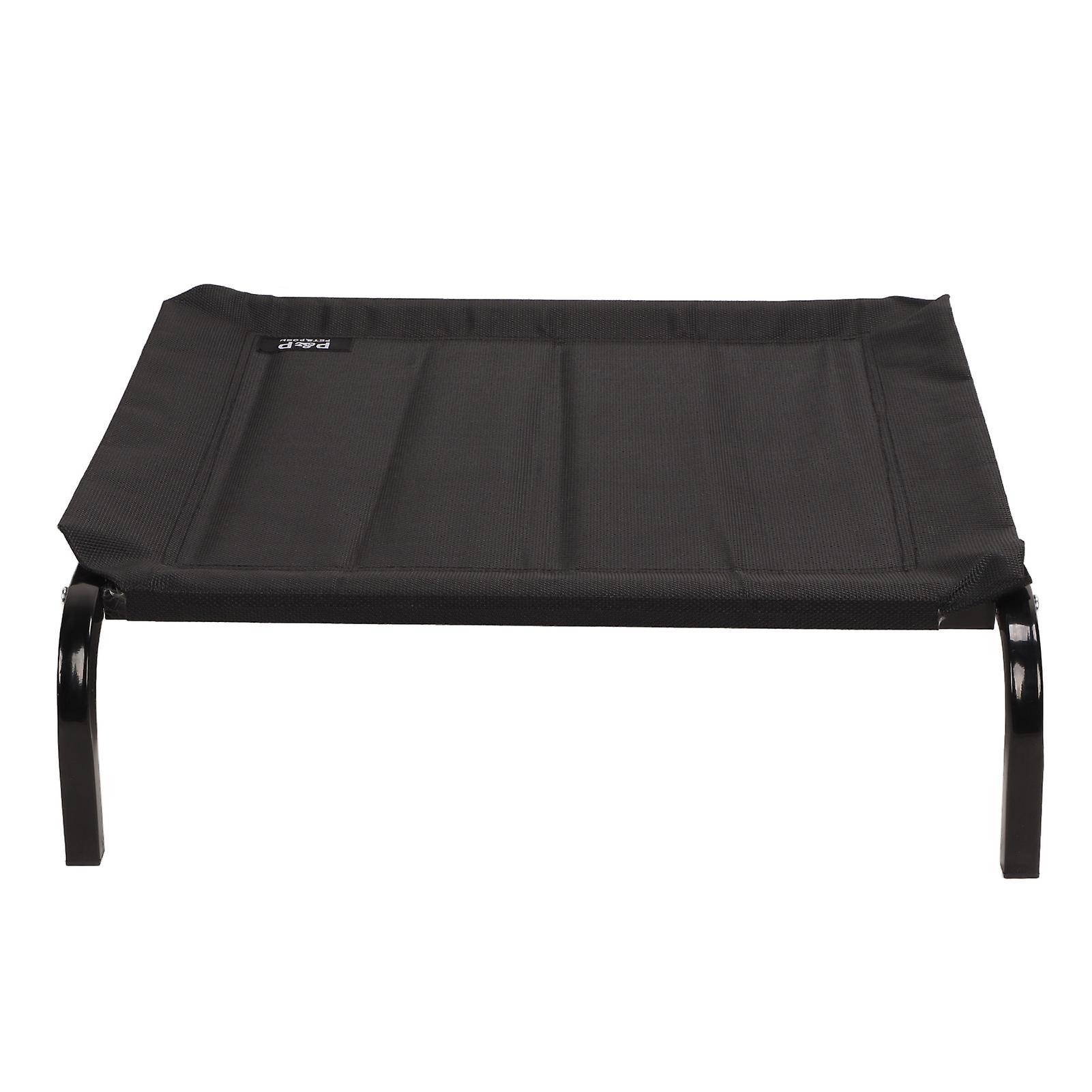 Elevated Dog Bed Breathable Washable Removable Mesh Iron Frame Portable Cooling Raised Dog Cot for Outdoor Camping 