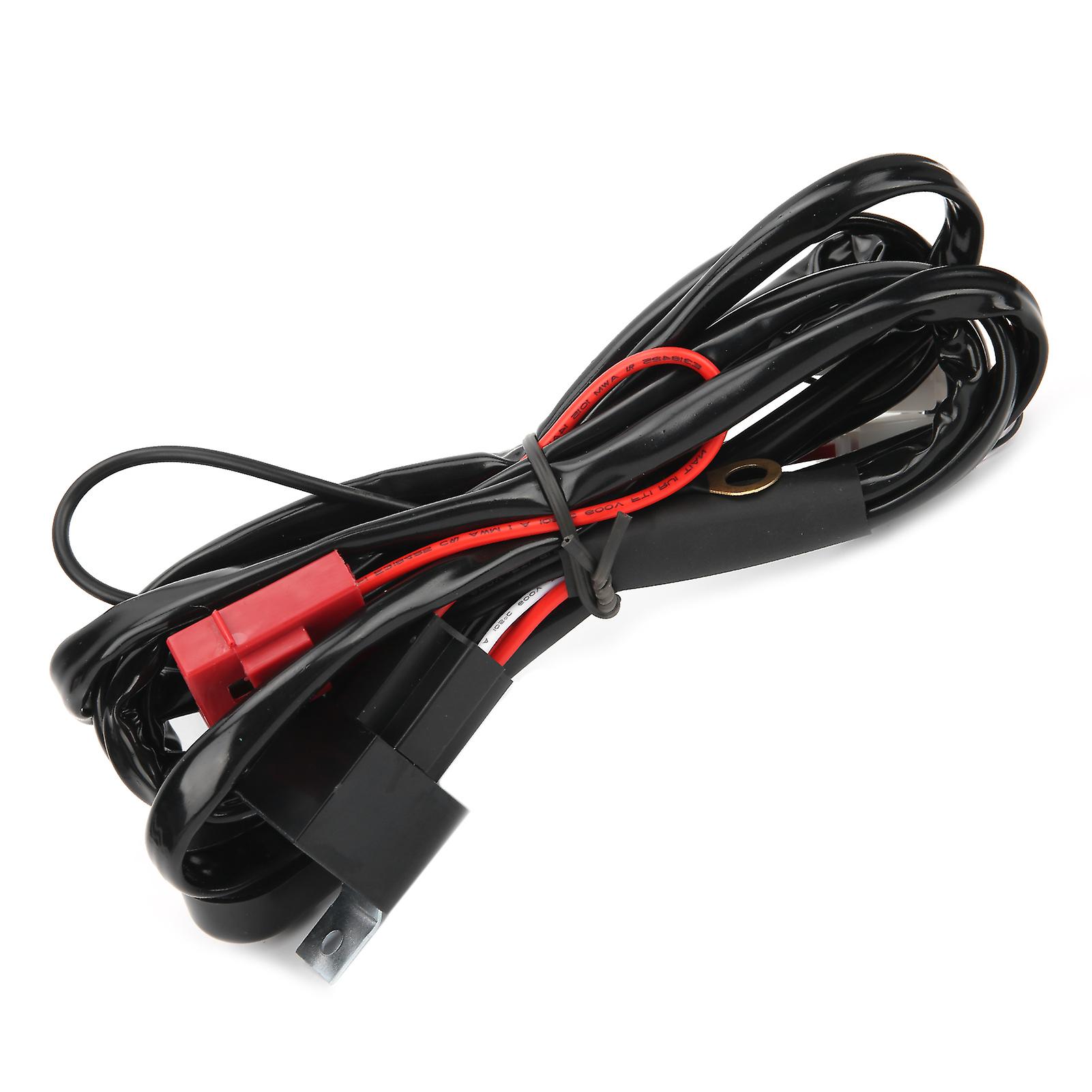 Wiring Harness LED Light Remote Control Strobe Work Lamp IP68 for Off Road Vehicles SUVs Pickups