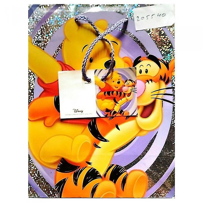 Winnie the Pooh Glitter Gift Bag
