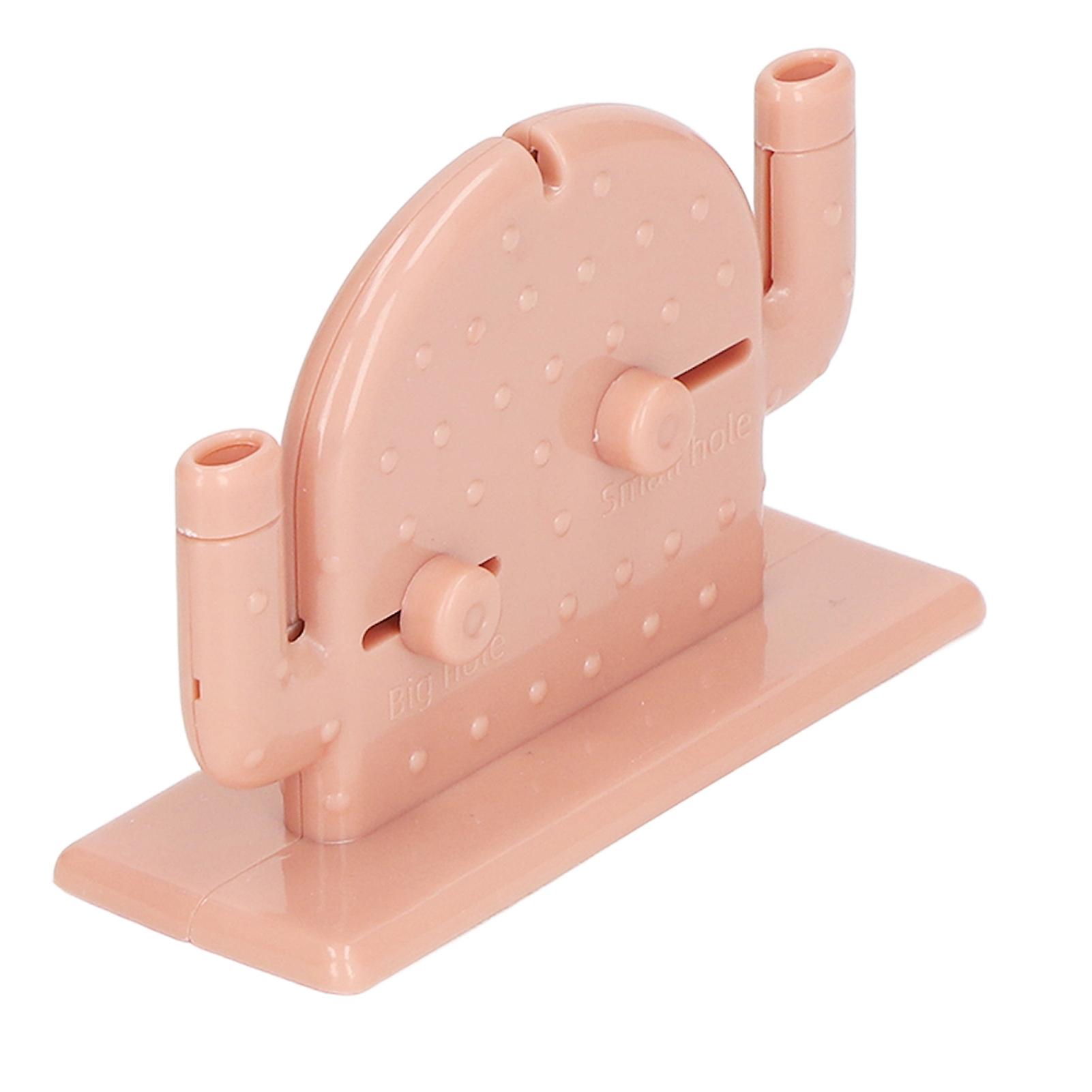 Double Headed Needle Threader Cactus Shaped Stitch Insertion Tool for Sewing Accessories Pink 