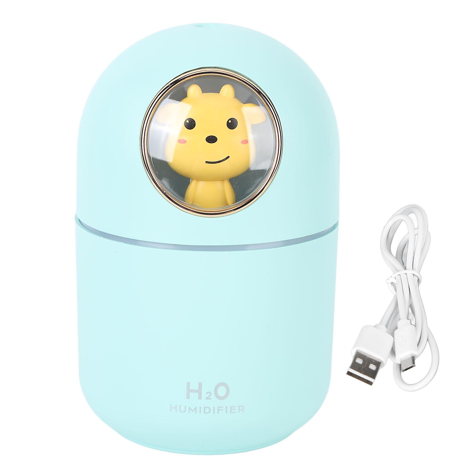 Humidifier Aroma Diffuser USB Power Supply 300ml Capacity Auto Shutdown Home Decoration for Room Office Blue Cow