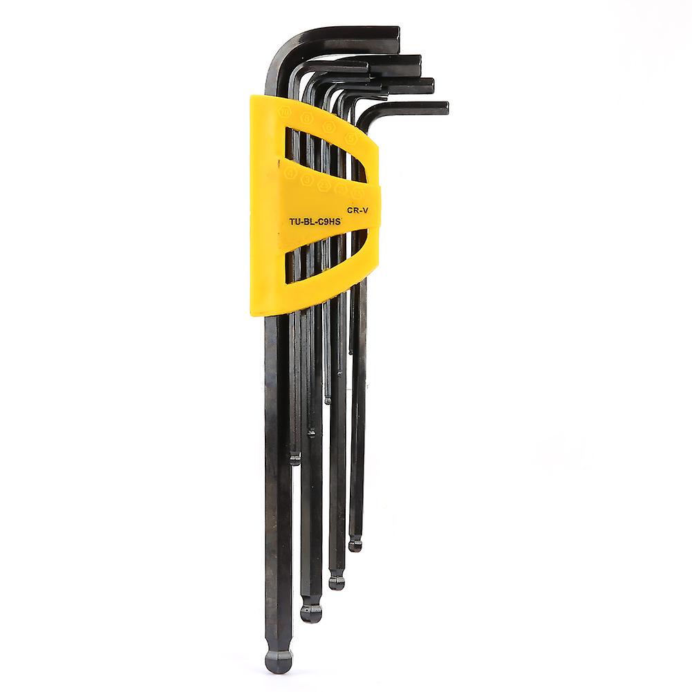 9PCS Extended Ball Head Hex Socket Wrench Professional Repairing Kit with Hex, Socket and Repairing Tools